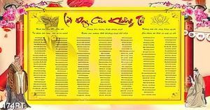Tranh gắn tường in uv lời dạy của KHỔNG TỬ