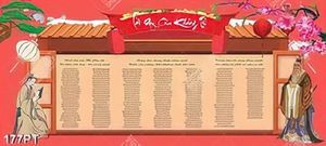Tranh lời dạy của KHỔNG TỬ