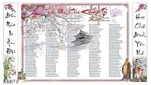 Tranh thờ lời dạy của KHỔNG TỬ