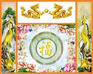 Tranh gắn tường trang trí phòng thờ in uv