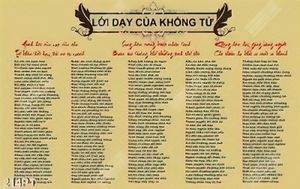 Tranh decor lời dạy của KHỔNG TỬ đẹp nhất