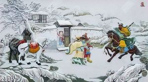 Tranh trang trí phòng thờ Quang Vũ in uv