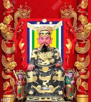 Tranh phòng thờ Đức Thánh Trần in kính
