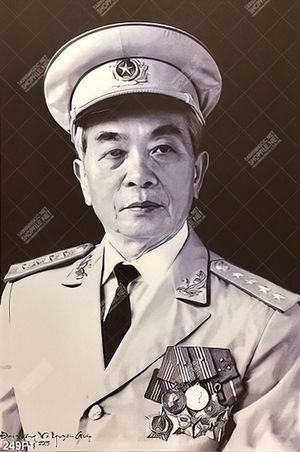 Tranh chân dung Đại Tướng VÕ NGUYÊN GIÁP file psd