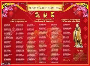 Tranh lời dạy của Đức Thánh Nhân in kính