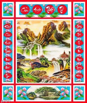 Tranh Cửu Huyền Thất Tổ trang trí phòng thờ