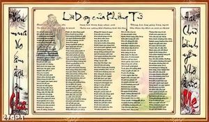 Tranh treo tường lời dạy của KHỔNG TỬ