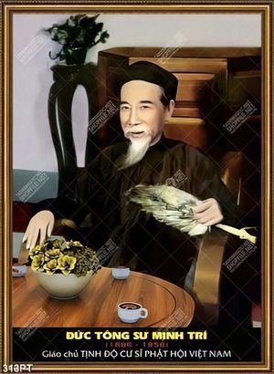 Tranh thờ Đức Tông Sư Minh Trí