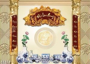 Tranh bàn thờ tổ tiên đẹp nhất