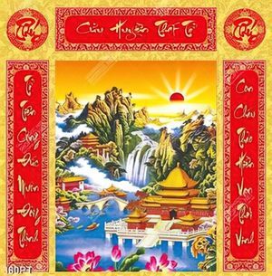 Tranh thờ Cửu Huyền Thất Tổ đẹp nhất in uv