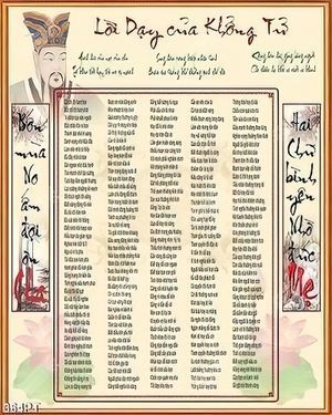 Tranh lời dạy của Khổng Tử