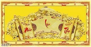 Tranh phòng thờ tổ tiên ông bà