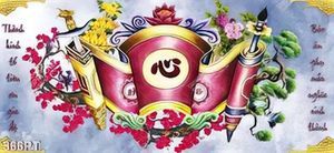 Tranh phòng thờ tổ tiên ông bà chất lượng cao in kính