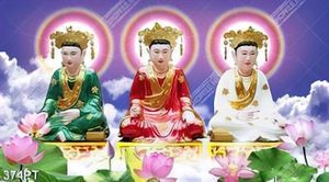 Tranh thờ ông bà tổ tiên in kính
