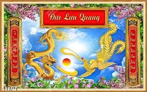 Tranh phòng thờ rồng phượng đẹp nghệ thuật