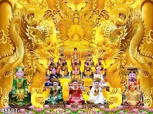 Tranh bàn thờ Công Đông file gốc
