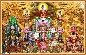 Tranh bàn thờ Công Đông chất lượng cao