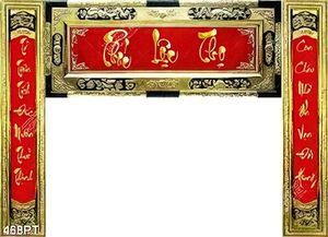 Tranh bàn thờ gắn tường chữ Phúc Lộc Thọ