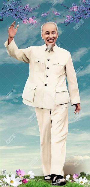 Tranh gắn tường chủ tịch nước HỒ CHÍ MINH