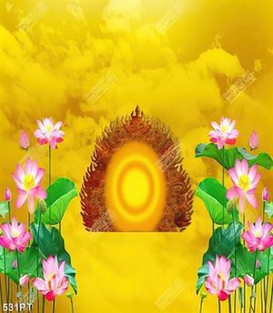 Tranh hoa sen treo tường phòng thờ chất lượng cao