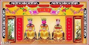 Tranh thờ thư pháp in uv