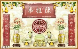 Tranh thờ 3d thư pháp và hoa ly in uv