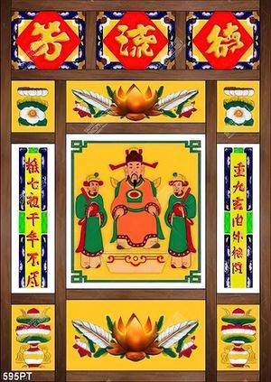 Tranh thờ tổ tiên ông bà file gốc