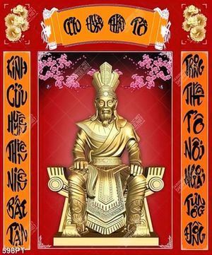 Tranh thờ 3d Cửu Huyền Thất Tổ