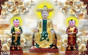 Tranh thờ tượng cậu in kính