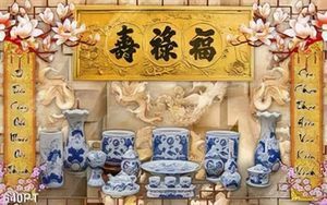 Tranh 3d treo tường trang trí phòng thờ chất lượng cao