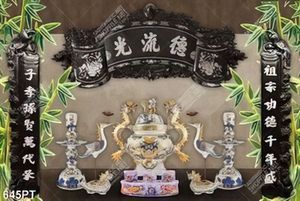 Tranh dán tường trang trí bàn thờ tổ tiên file gốc