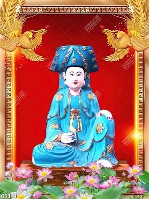 Tranh thánh mẫu treo phòng thờ