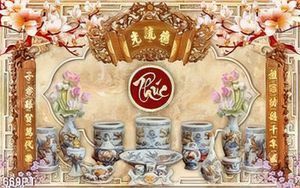Tranh phòng thờ gia tiên chất lượng cao