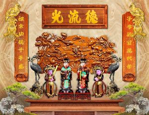 Tranh 3d trang trí bàn thờ ông bà tổ tiên chất lượng cao