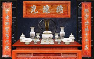 Tranh 3d trang trí bàn thờ ông bà tổ tiên chất lượng cao