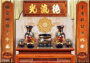 Tranh 3d trang trí bàn thờ ông bà tổ tiên