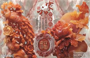 Tranh giả ngọc chim công