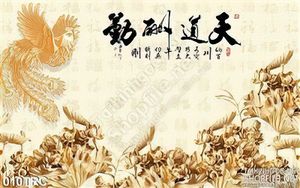Tranh điêu khắc chim phượng