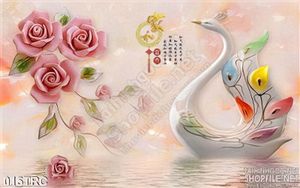 Tranh giả ngọc thư pháp thiên nga