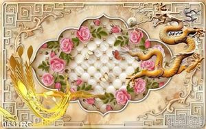 Tranh rồng phượng điêu khắc treo tường