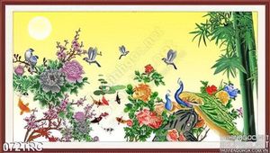 Tranh chim công và mùa xuân