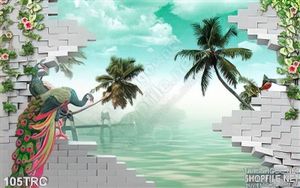 Tranh chim công treo tường nghệ thuật