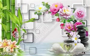 Tranh thiên nga trang trí nội thất