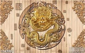 Tranh Rồng điêu khắc trang trí tường