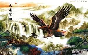 Tranh Rồng,công,phượng,thiên nga thư pháp đẹp