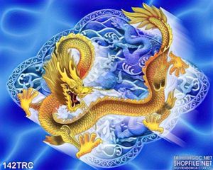 Tranh Rồng kim tiền trang trí tường
