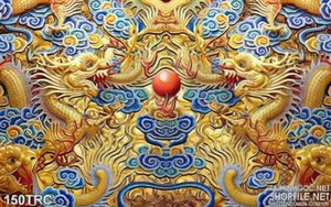 Tranh Rồng  điêu khắc phù điêu