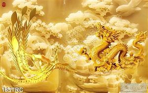 Tranh Rồng và phượng giả ngọc đẹp