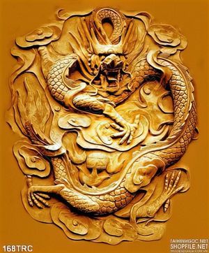 Tranh Rồng  điêu khắc phù điêu