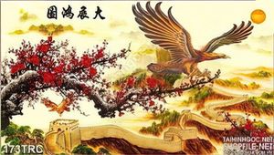 Tranh Rồng,công,phượng,thiên nga kim tiền
